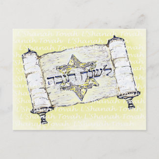 L'Shanah Tovah Postcard Postkarte