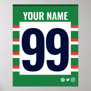 Lstr Tigers Personalisiert Rugby Shirt Poster