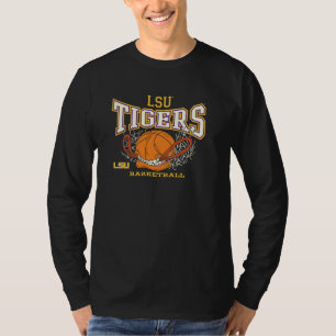 LSU Tigers Basketball Bite Schwarz Offiziell lizen T-Shirt