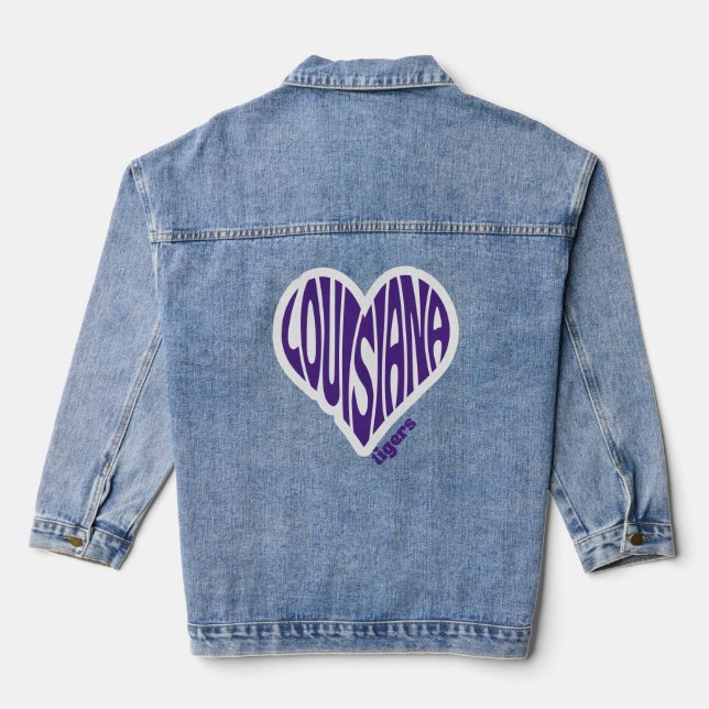 LSU Tigers Denimjacke Jeansjacke (Rückseite)