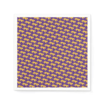 LSU Tigers Party Napkins - Tiger Print LSU Party