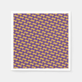 LSU Tigers Party Napkins - Tiger Print LSU Party Serviette