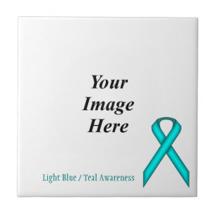 Lt Blue / Aquamarin Standard Ribbon von Kenneth Yo Fliese