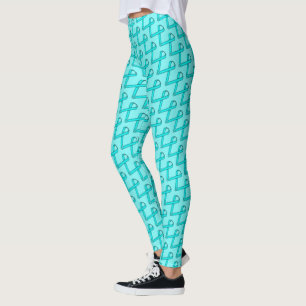 Lt Blue / Aquamarin Standard Ribbon von Kenneth Yo Leggings