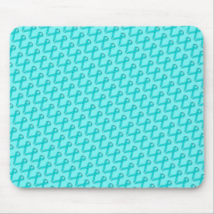Lt Blue / Aquamarin Standard Ribbon von Kenneth Yo Mousepad
