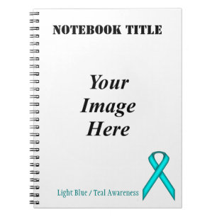 Lt Blue / Aquamarin Standard Ribbon von Kenneth Yo Notizblock