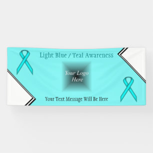 Lt Blue/Aquamarin Standard Ribbon von Kenneth Yonc Banner