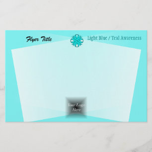 Lt Blue / Aquamarines Kleberband von Kenneth Yonci Flyer