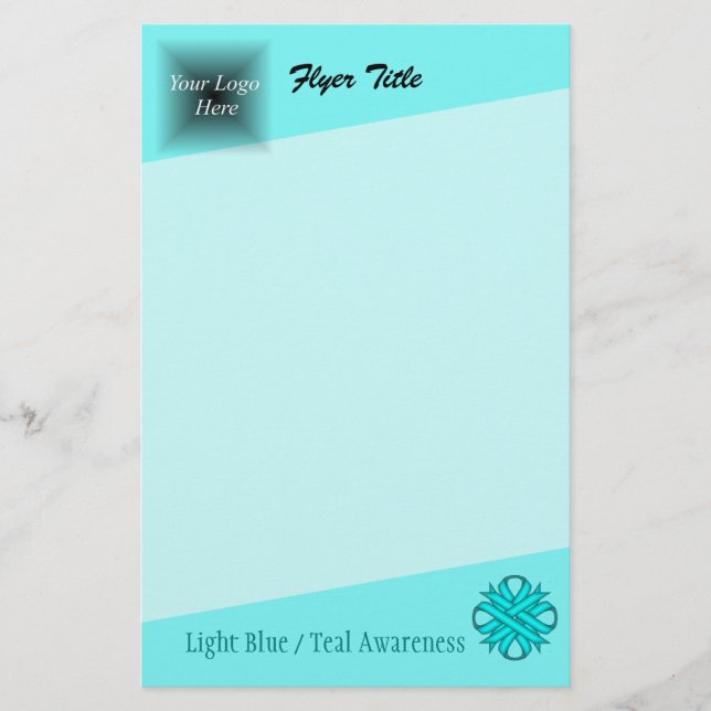 Lt Blue / Aquamarines Kleberband von Kenneth Yonci Flyer (Vorne)