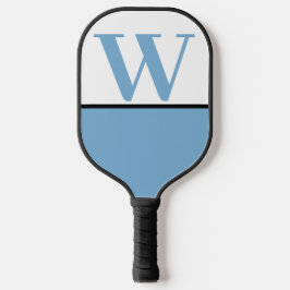 Lt Blue & White Uni Monogram Pickleball Paddel Pickleball Schläger