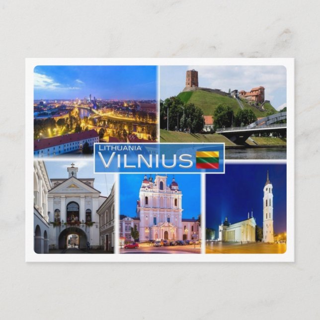 LT Litauen - Vilnius - Postkarte (Vorderseite)