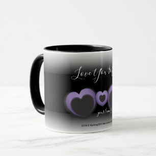Lt PURPLE ❤ "Liebe, die Sie Mama-" Monogramm-Her Tasse