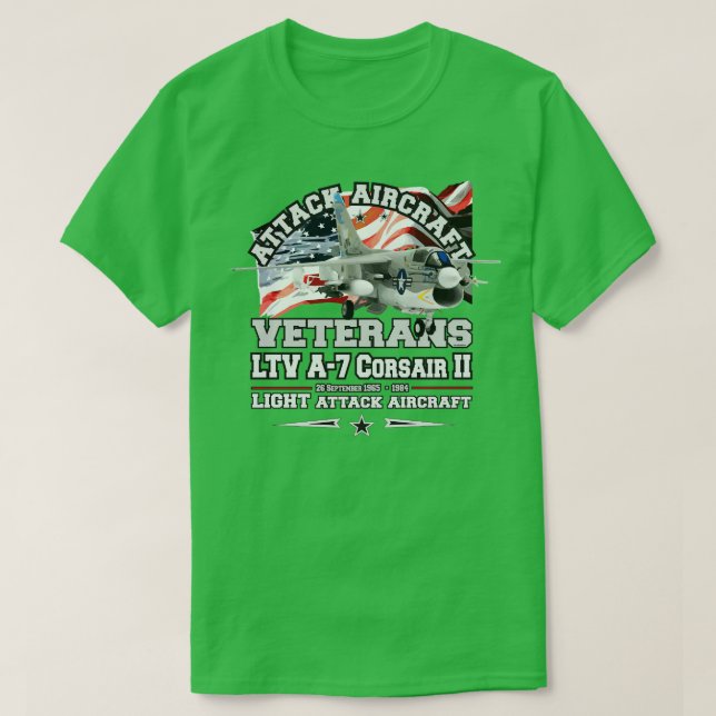 LTV A7 Corsair-II-Fluggerät T-Shirt (Design vorne)