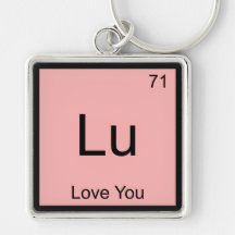 Lu - Liebe Sie Funny Chemistry Element Symbol T-Sh