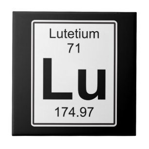 Lu - Lutetium Fliese