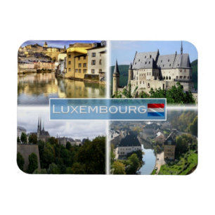 LU Luxemburg - Alzette - Vianden Castle - Magnet