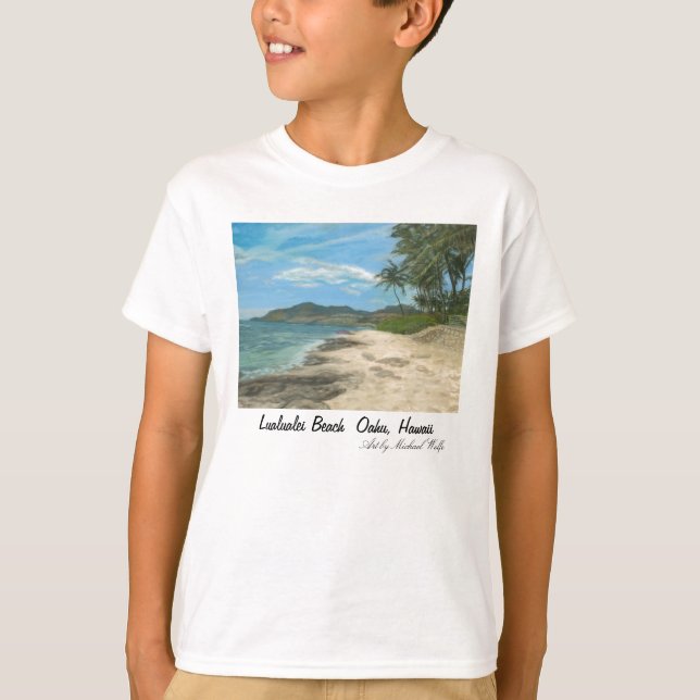 Lualualei Beach Oahu, Hawaii T-Shirt (Vorderseite)