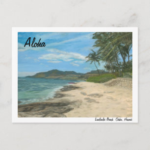 Lualualei Strand-Hawaii-Postkarte Postkarte