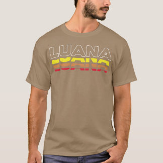 Luana Vorname Lustig Vintage Sonnenuntergang Luana T-Shirt