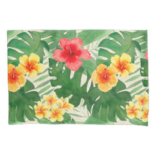 Luana Watercolor Tropische Viviane Flora Reversibl Kissenbezug
