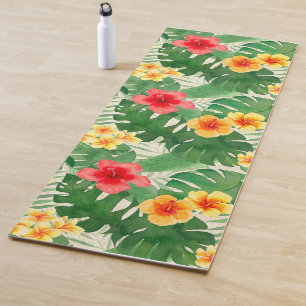 Luana Watercolor Tropische Viviane Flora Reversibl Yogamatte