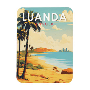 Luanda Angola Reisen Vintag Magnet