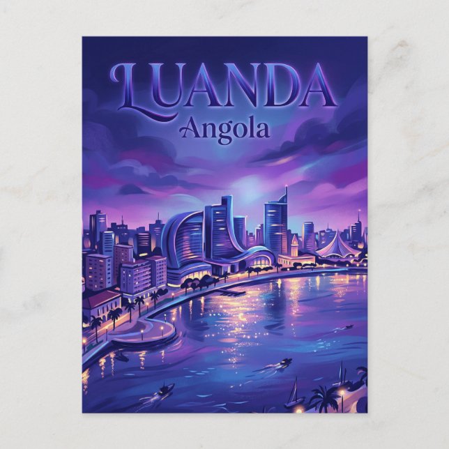 Luanda-Bucht Angola Postkarte (Vorderseite)