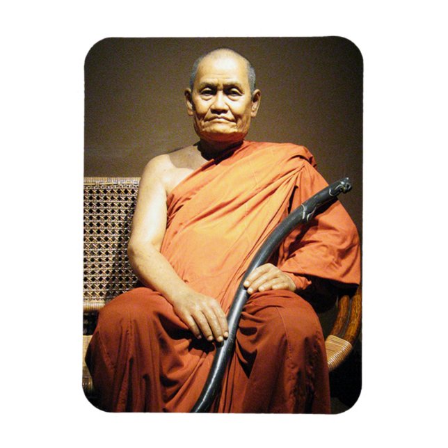 Luang Poo Cha Subhaddho ... Buddhistischer Mönch Magnet (Vertikal)