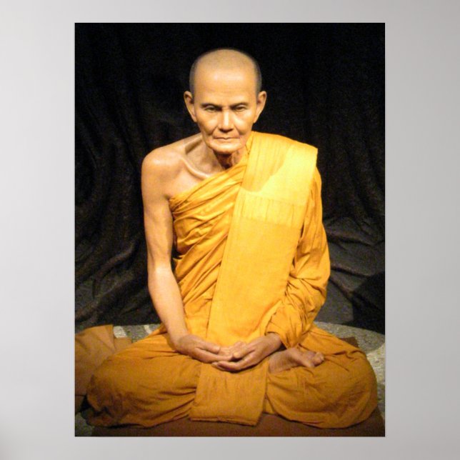Luang Poo Mun Bhuridatto ... Buddhistischer Mönch Poster (Vorne)