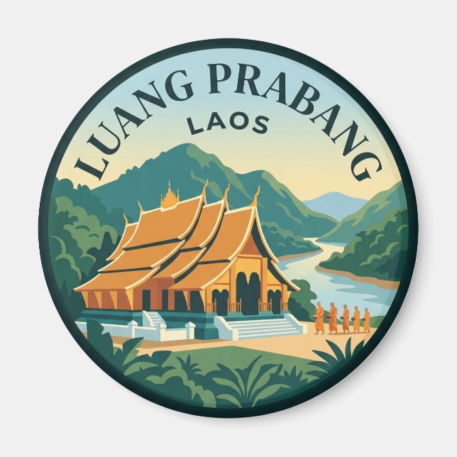 Luang Prabang Laos Magnet (Vorne)
