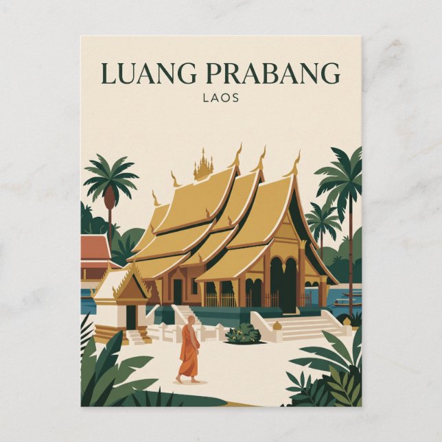 Luang Prabang Laos Postkarte (Vorderseite)