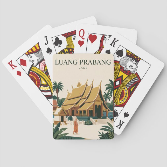 Luang Prabang Laos Spielkarten (Rückseite)