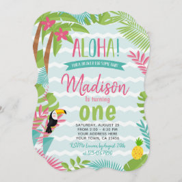 Luau 1. Geburtstag Einladung