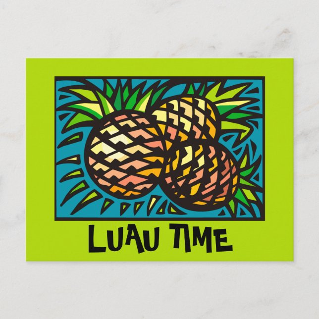 Luau 1 postkarte (Vorderseite)