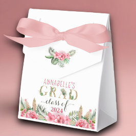 Luau Abschluss Class of 2024 floral Geschenkschachtel