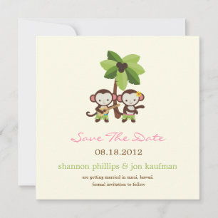 Luau-Affen retten das Datum Ankündigung