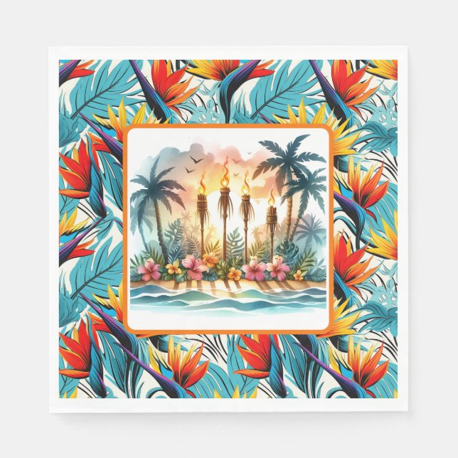 Luau Bird of Paradise Serviette (Vorderseite)