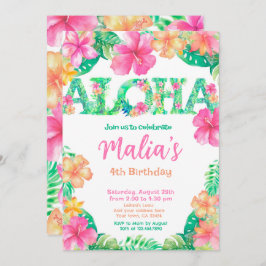 Luau Birthday Einladung