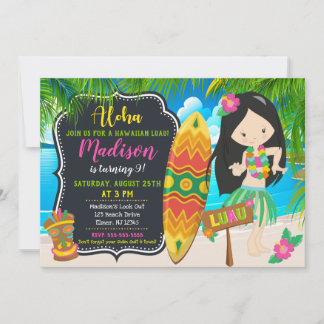 Luau Birthday Einladung Aloha Invites