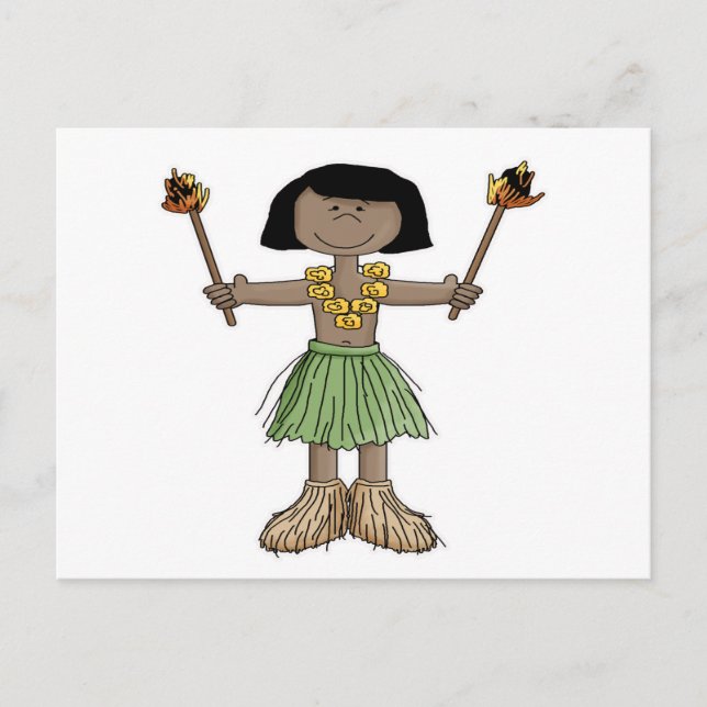 Luau Boy Postkarte (Vorderseite)