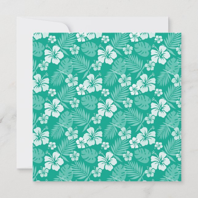 Luau Einladung (Vorderseite)