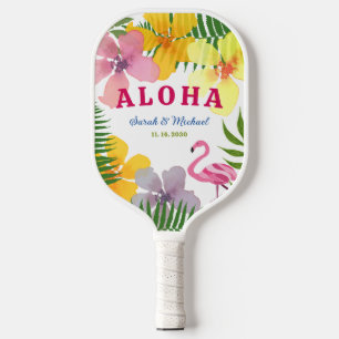 Luau Engagement Party Pickleball Schläger