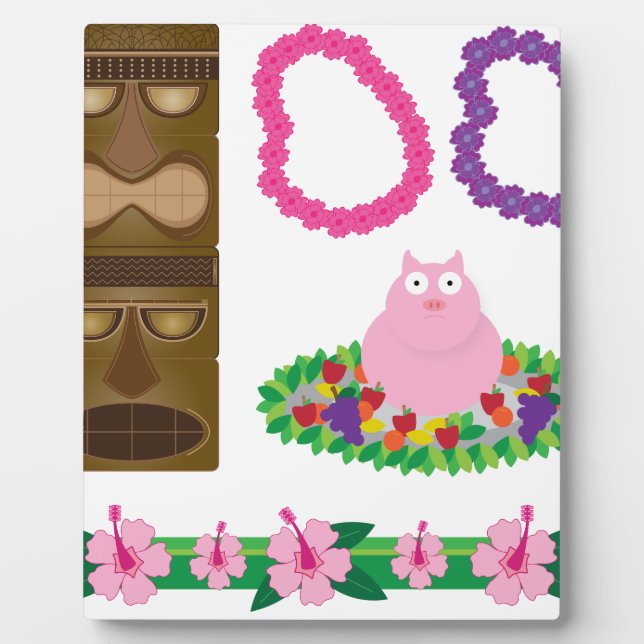 Luau Fotoplatte (Vorderseite)