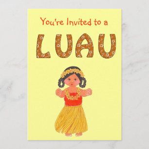 Luau ~ Hawaiianer-Party Einladungen