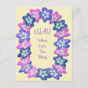 Luau Lei Postkarte