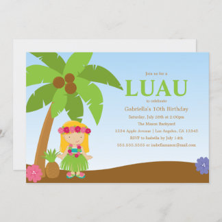Luau | Party Einladung