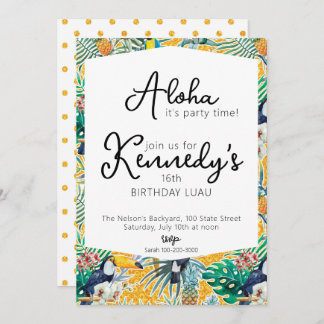 Luau Party Einladung | Ananas