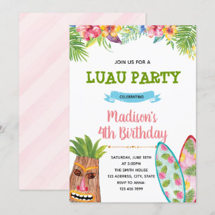 Luau-Party-Einladung Einladung