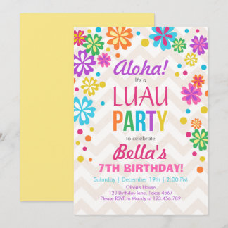 Luau Party Einladung tropischer Geburtstag Aloha