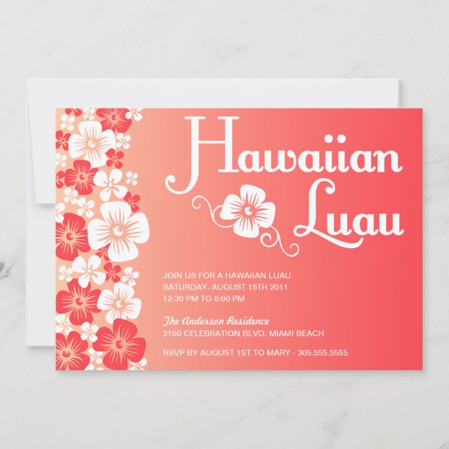 LUAU| PARTY EINLADUNGEN (Vorderseite)